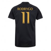 Camisa de Futebol Real Madrid Rodrygo Goes #11 Equipamento Alternativo 2023-24 Manga Curta